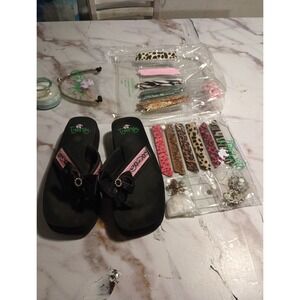 Y2K Style Coquette Tigerlily Sandals Women's Sz 8  Bag Accesories Included Rare